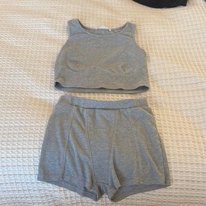 Heather Gray Women's Pajama Set